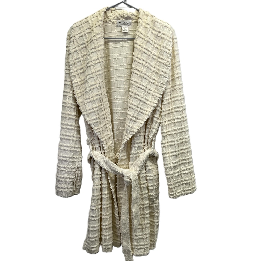 Mark Travers Supertex Australia Cotton Textured Shawl Collar‎ Luxury Robe Medium